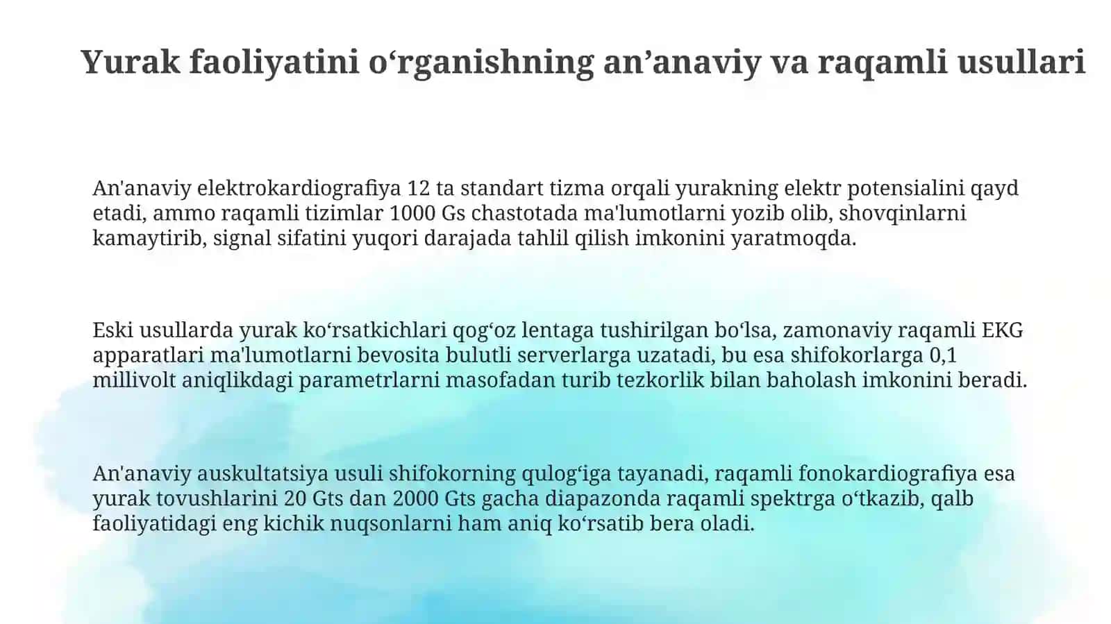 Yurak faoliyatini tekshirishning yangi usullari 3