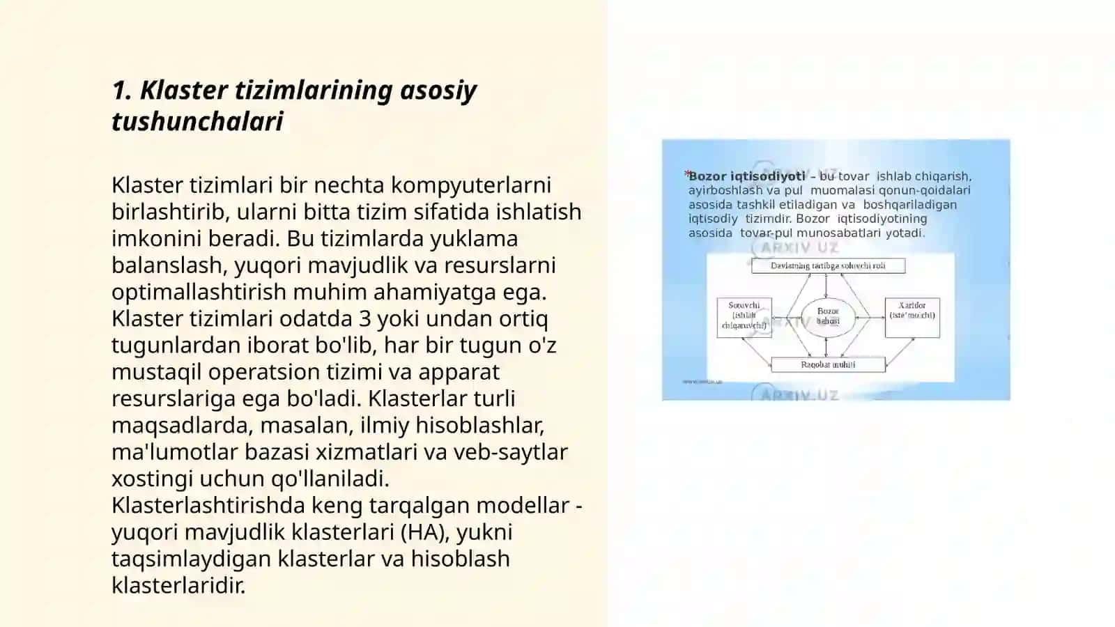 Klaster tizimlarini o‘rganish 3