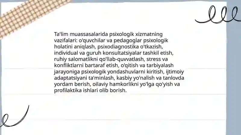Ta'lim tizimida psixologik xizmatlar 3