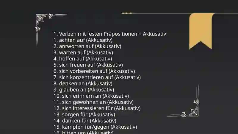 Präpositionen mit Verben 3