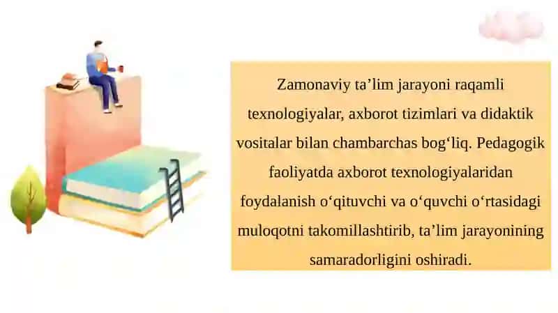 Pedagogik jarayonda foydalaniladigan axborot texnologiyalar 3