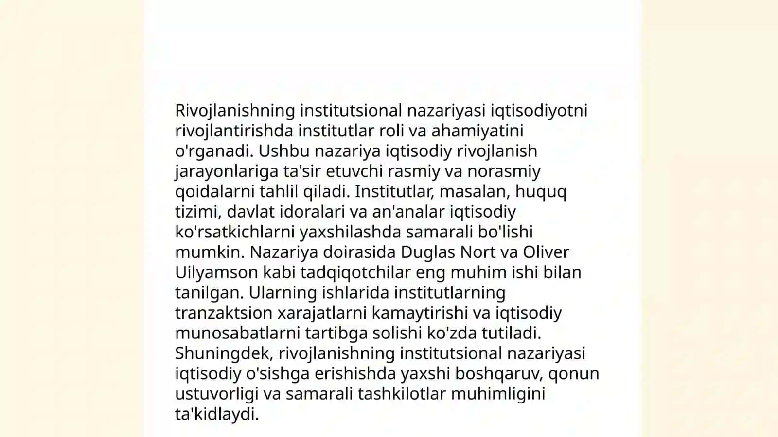 Rivojlanishning institutsional nazariyasi va tashkiliy innovatsiya subektlari 3