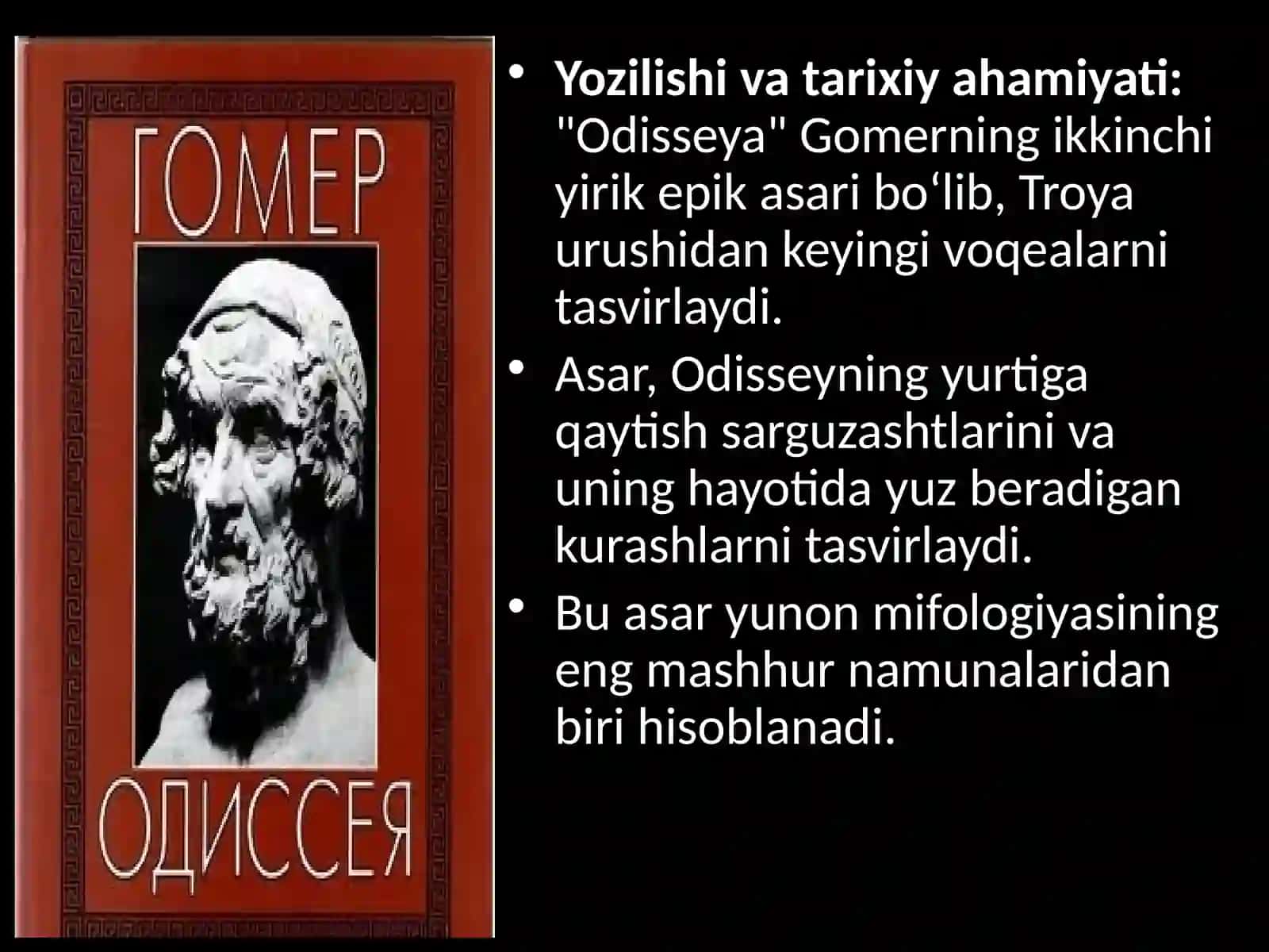 “Odisseya” asarining badiiy xususiyatlari 3