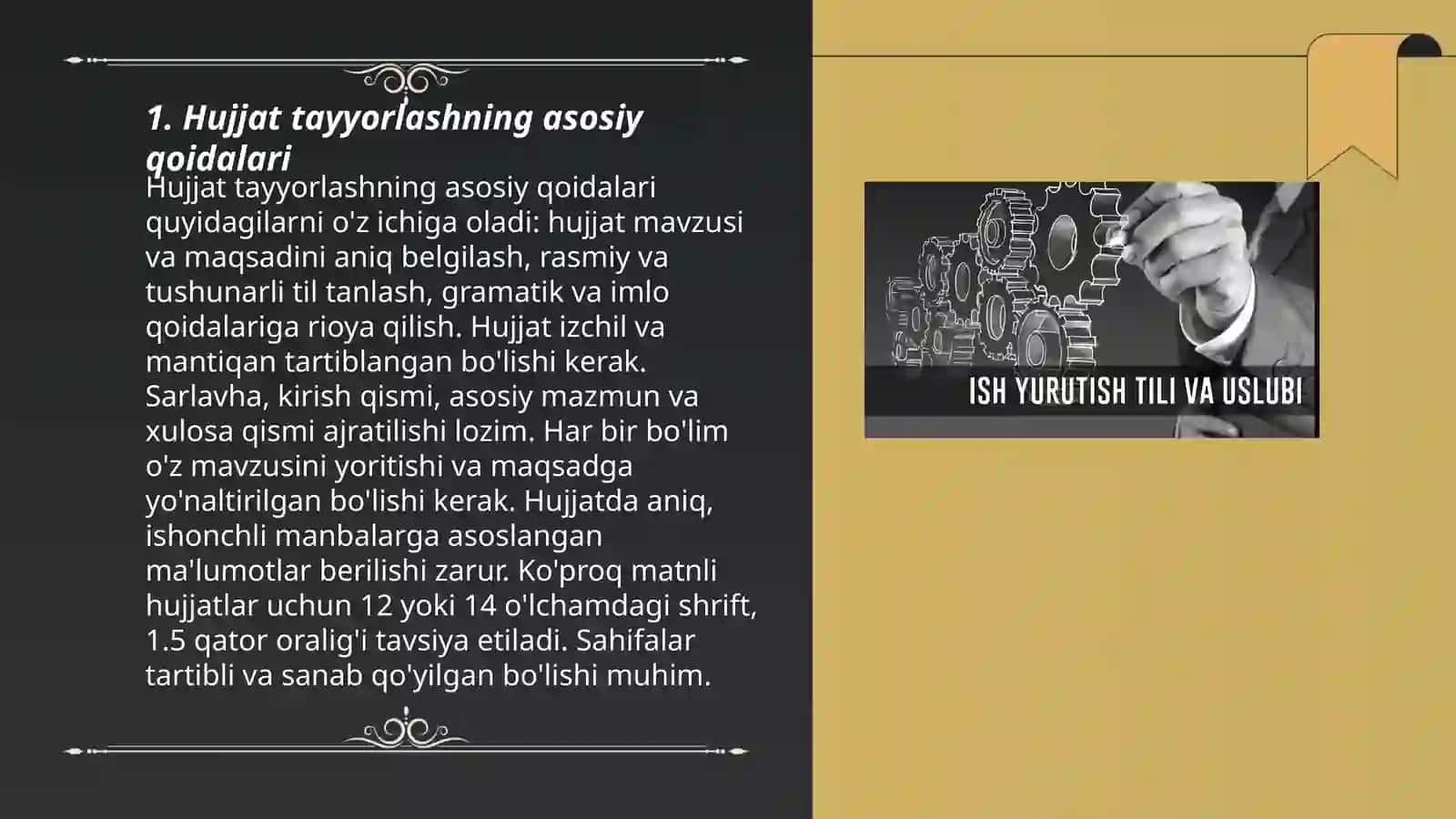 Hujjat tayyorlashning asosiy qoidalari 3