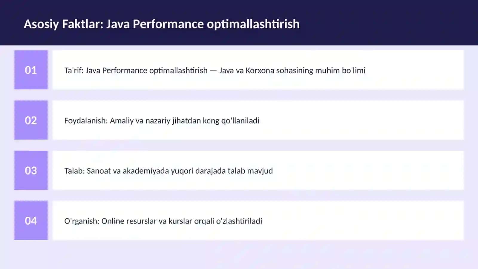 DASTURLASH | JAVA VA KORXONA 3