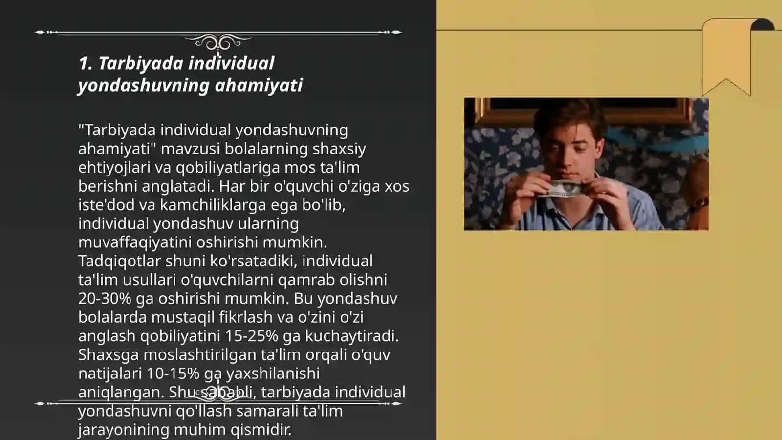 Tarbiyada individual yondashuv muammosi 3
