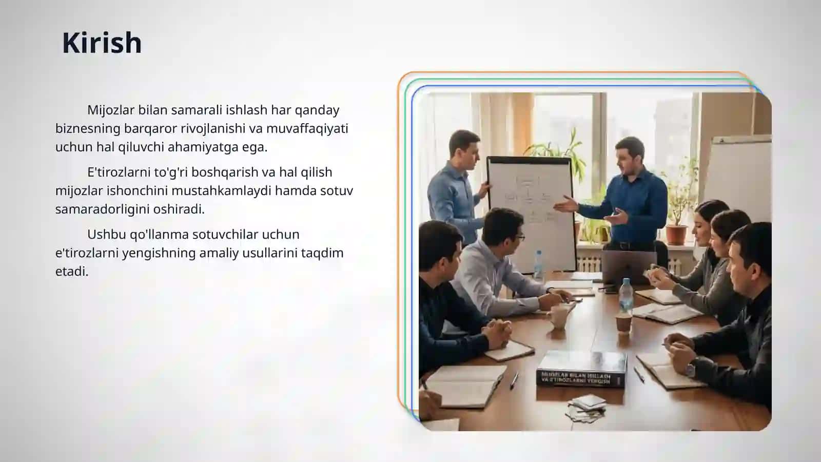 Mijozlar bilan ishlash va e'tirozlarni yengish (Sotuvchilar uchun qo'llanma) 3