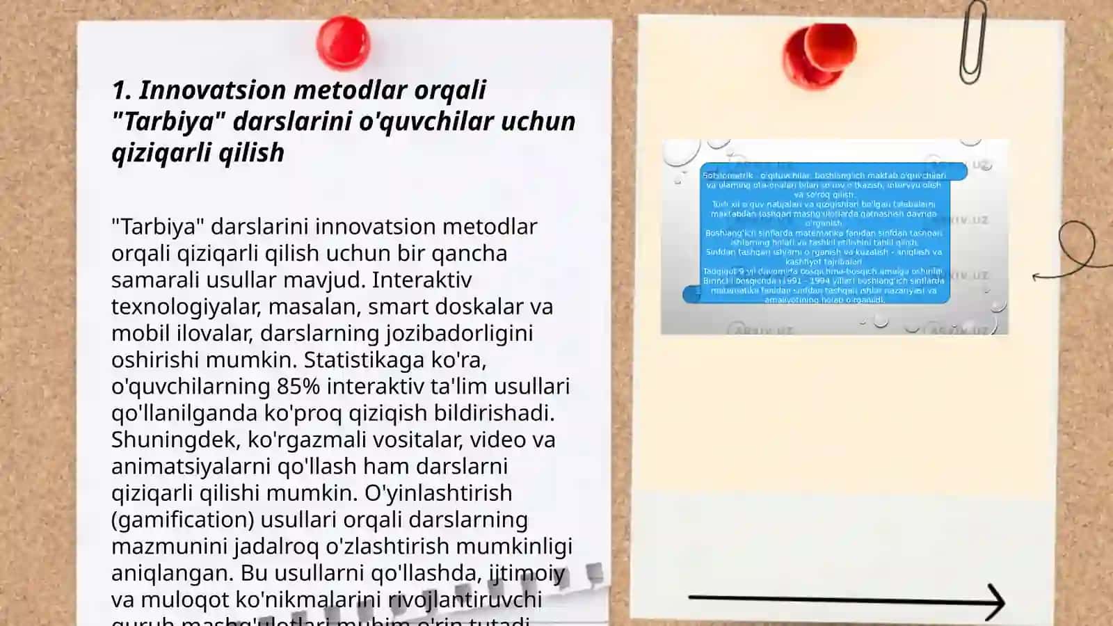 Tarbiya darslarini inovatsion yondashuv 3