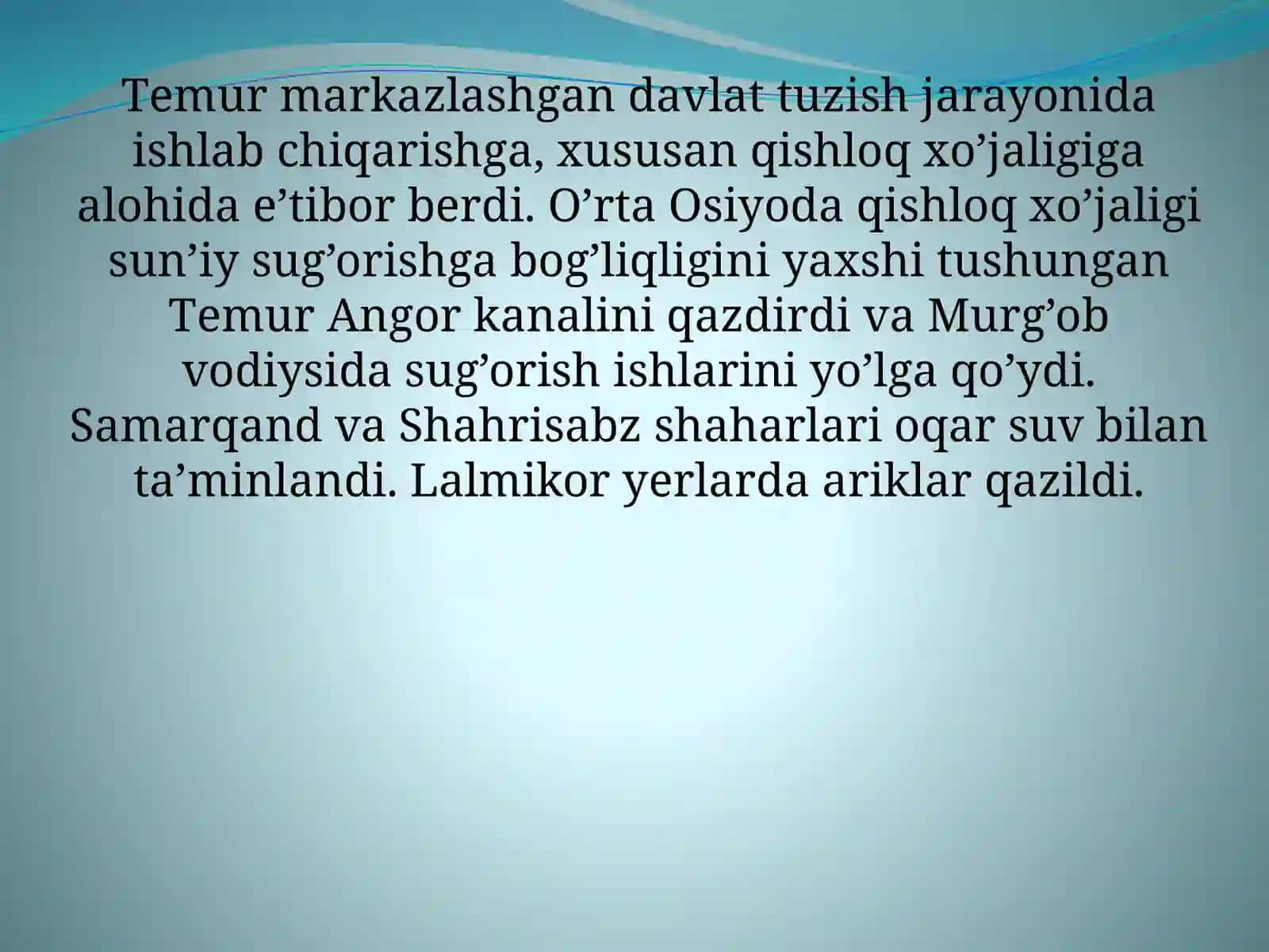 Amir Temur va temuriylar davrida madaniyat irejasi 3
