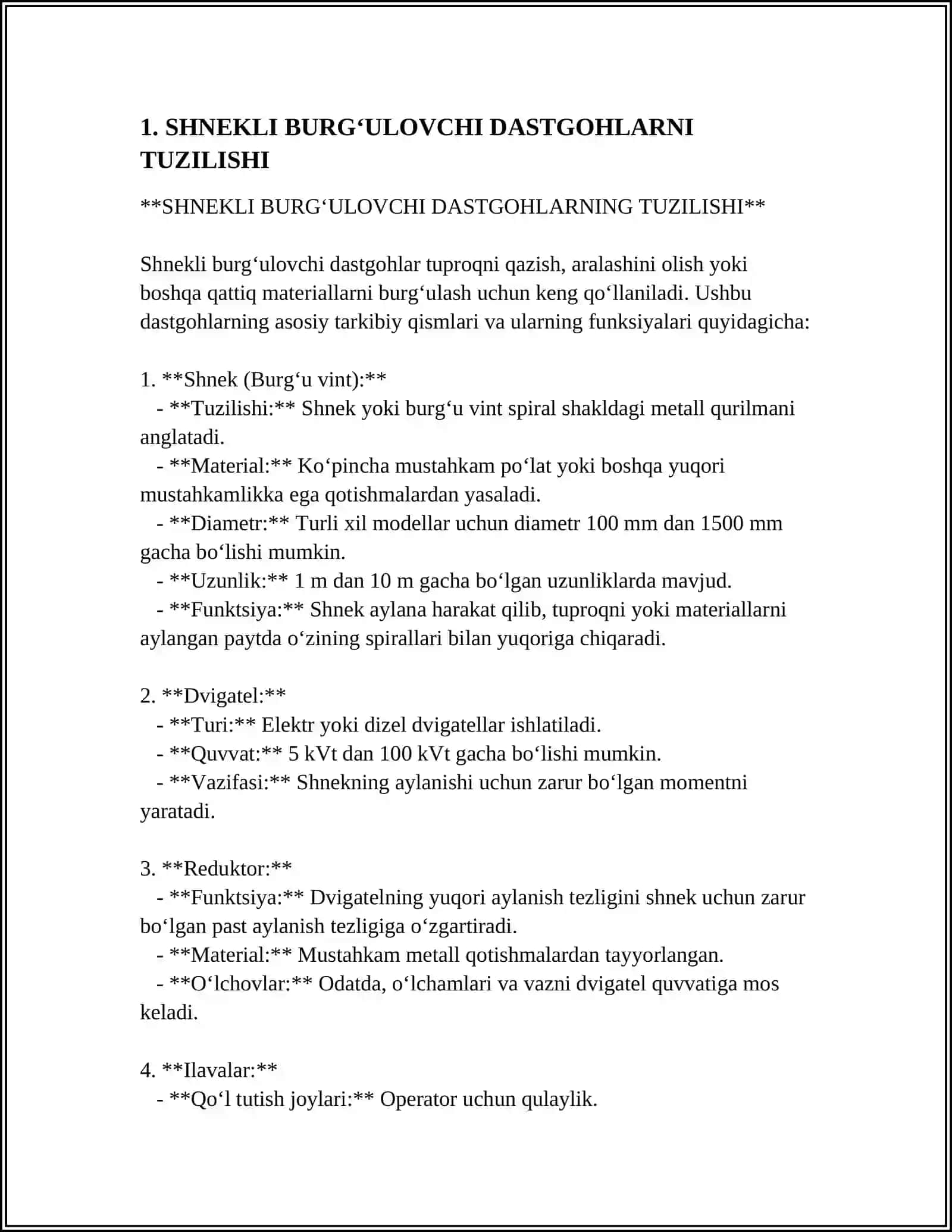 SHNEKLI BURGʻULOVCHI DASTGOH 3