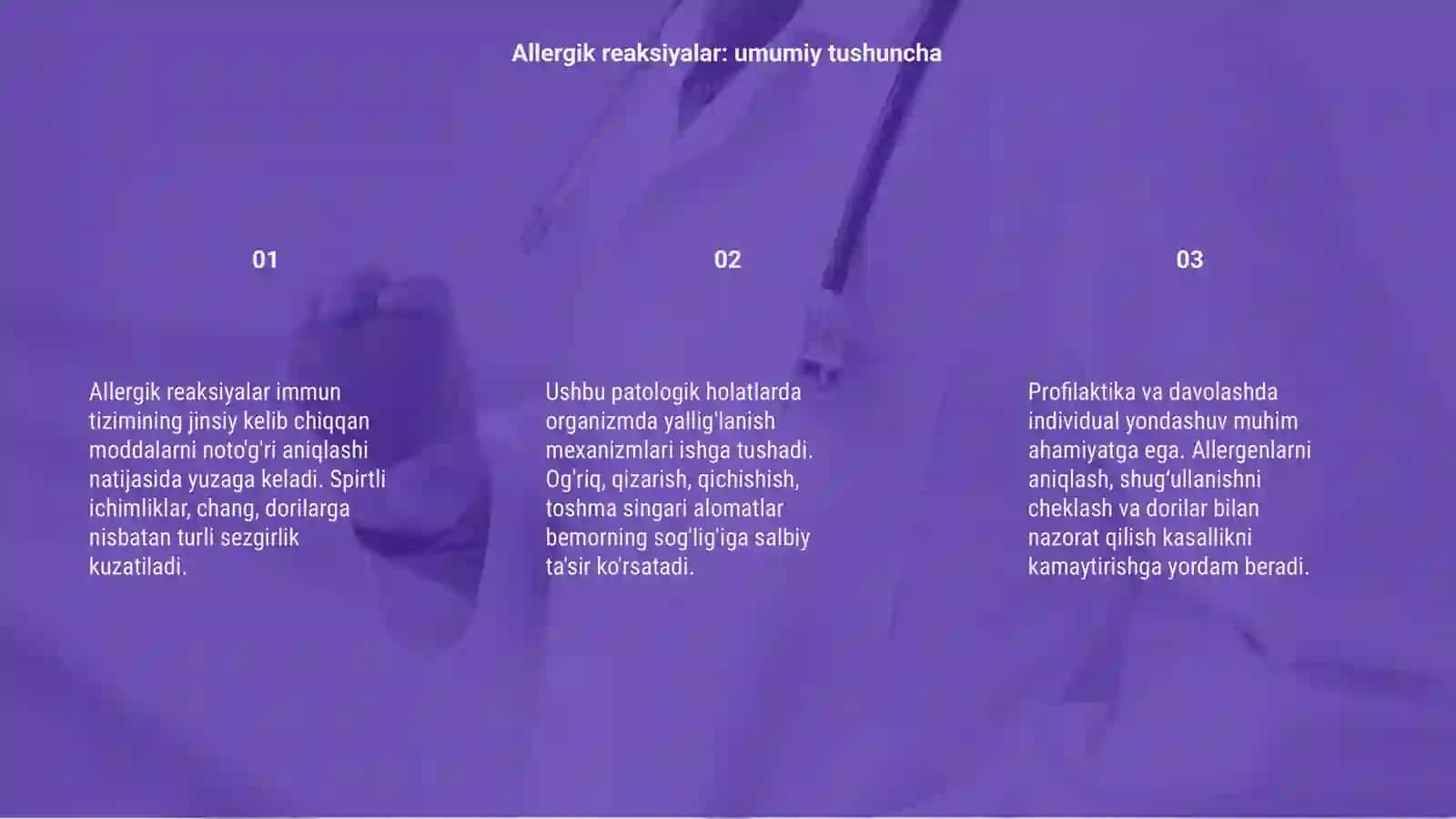 Allergik reaksiyalar patalogiyasi 3
