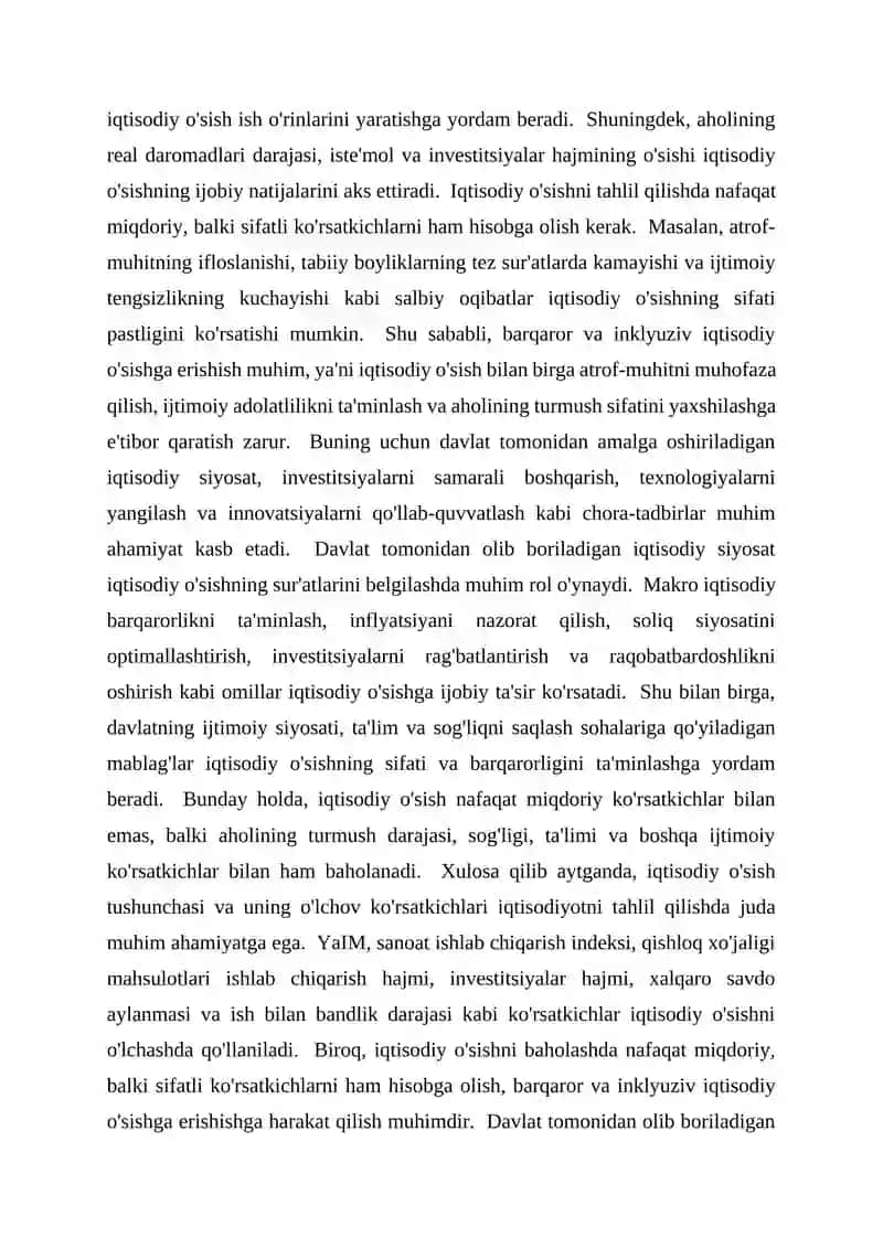 Iqtisodiy o'sishda omillari va madellari 3
