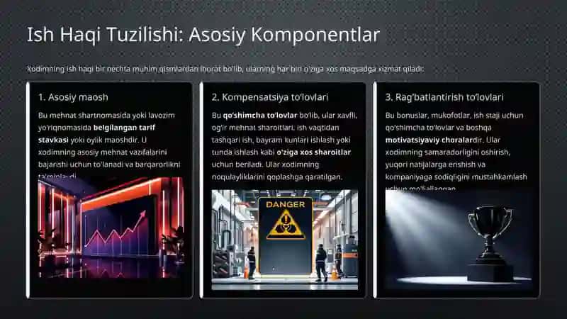 Asosiy Ish Haqi va Bonus Tizimlari 3