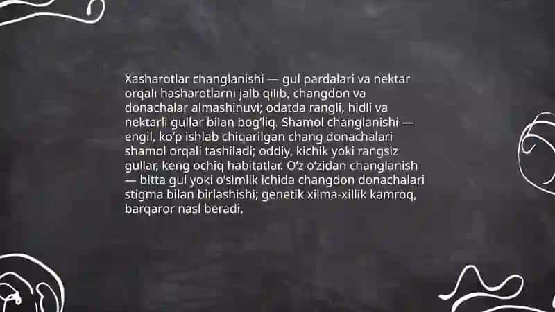 Changlanish turlari 3