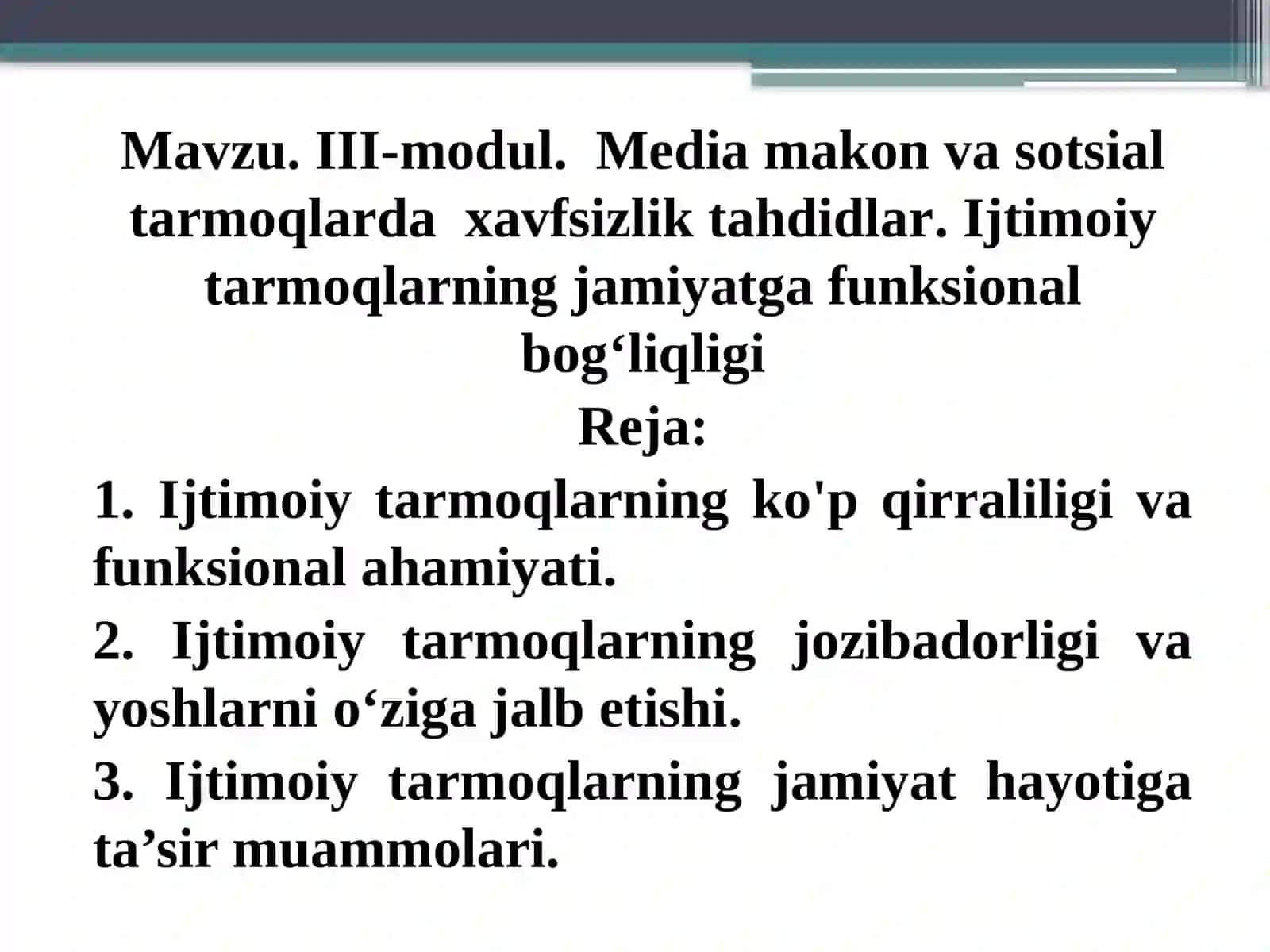 Media savodxonlik va axborot madaniyati 3