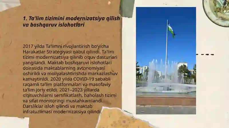 Ta'lim tizimini modernizatsiya qilish va boshqaruv islohotlari 3