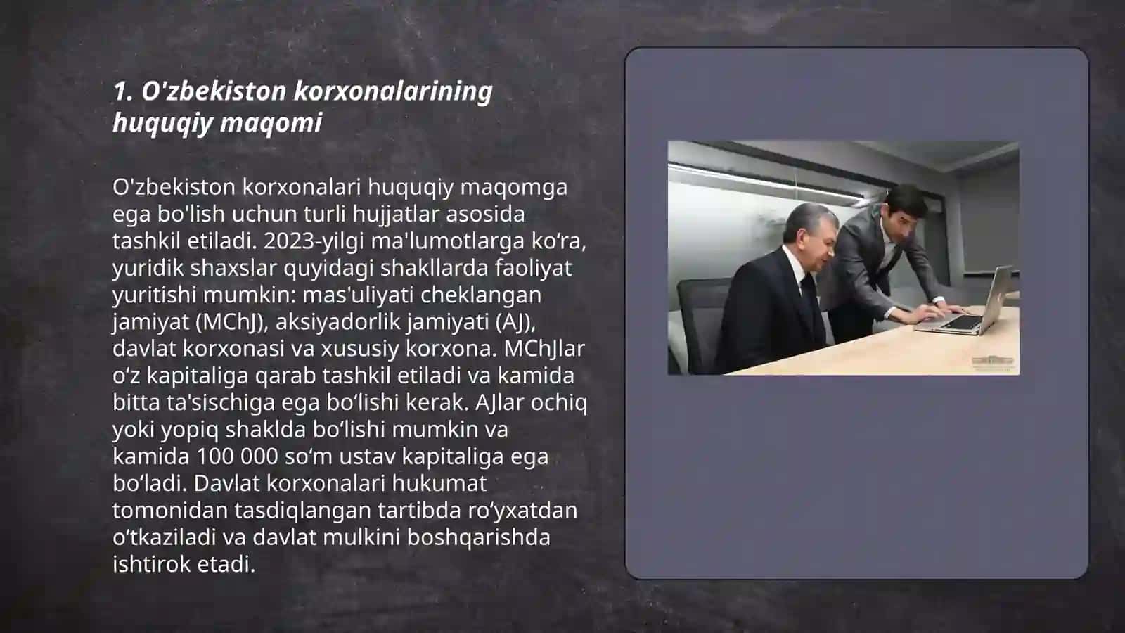 O'zbekiston korxonalar to'g'risidagi qonunlar 3