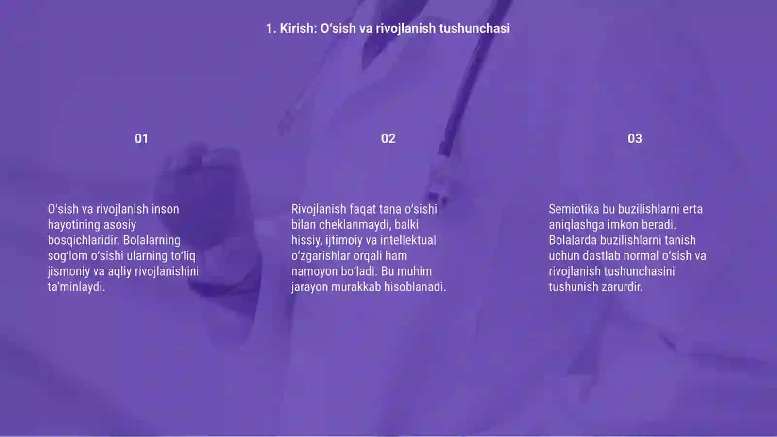 Bolalar oʻsish va rivojlanishi buzilishlari semiotikasi 3
