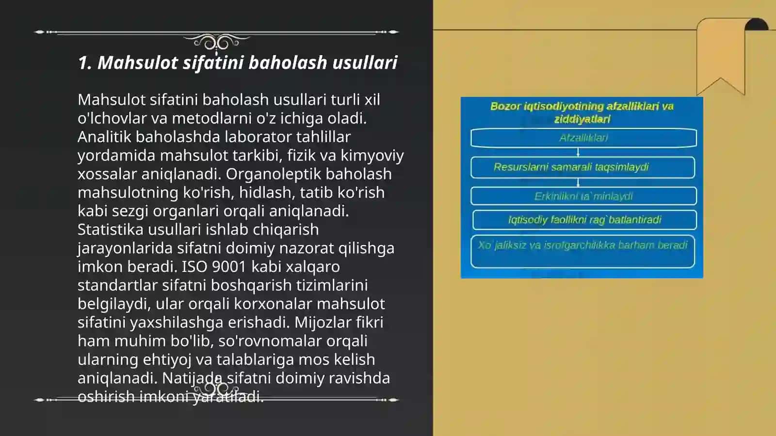 Mahsulot sifat belgilari va xususiyatlari 3