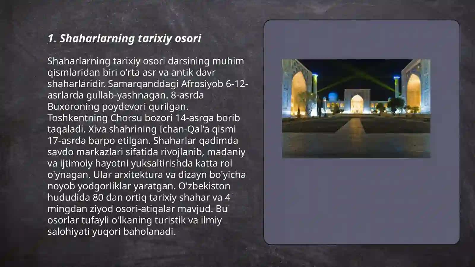 Shaharlar rasmli topshiriq 3
