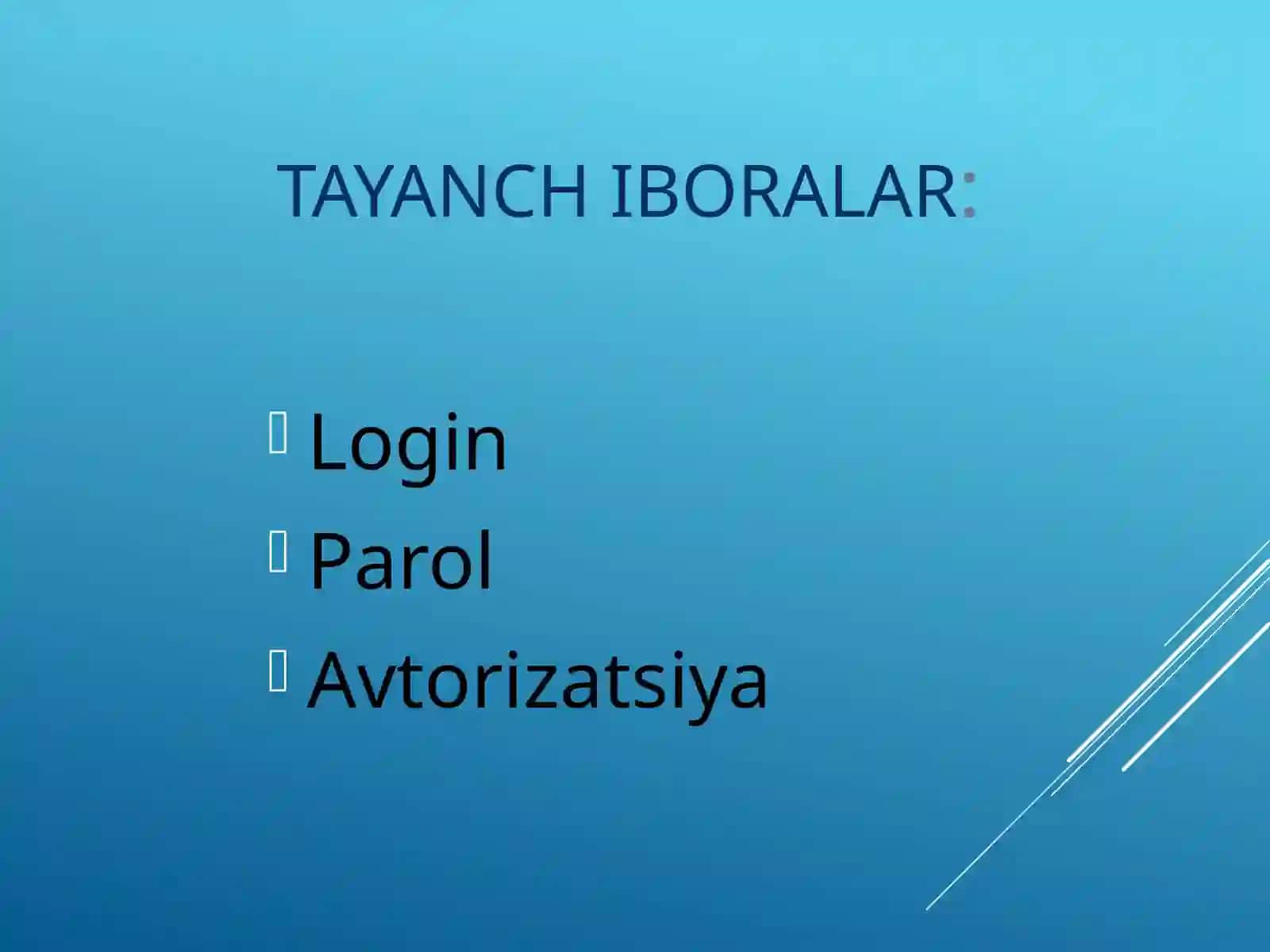 Axborotlar himoyasi. Himoyalashning texnik va dasturiy vositalari 3