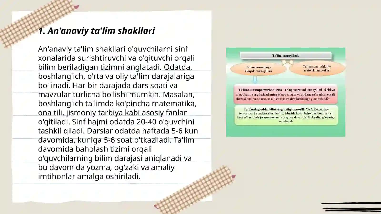 Talimning ananaviy va noananaviy shakllari 3