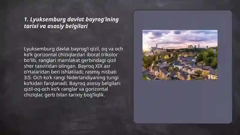 Lyuksemburg davlati asosiy va qoʻshimcha belgilari haqida 3