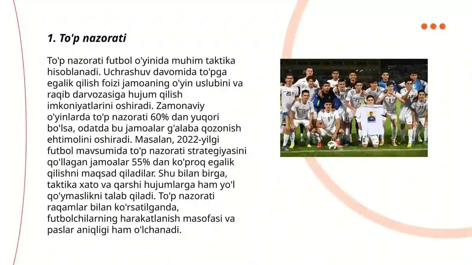 Mini futbol oʻyini texnikasini oʻrgatish 3