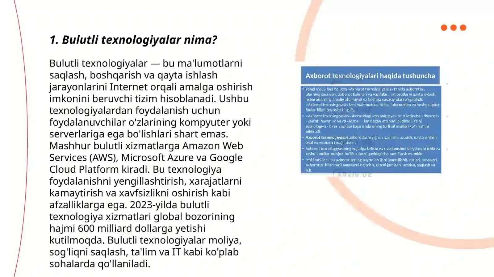 Bulutli texnologiyalar asosida ishlaydigan taqdimot dasturlari 3