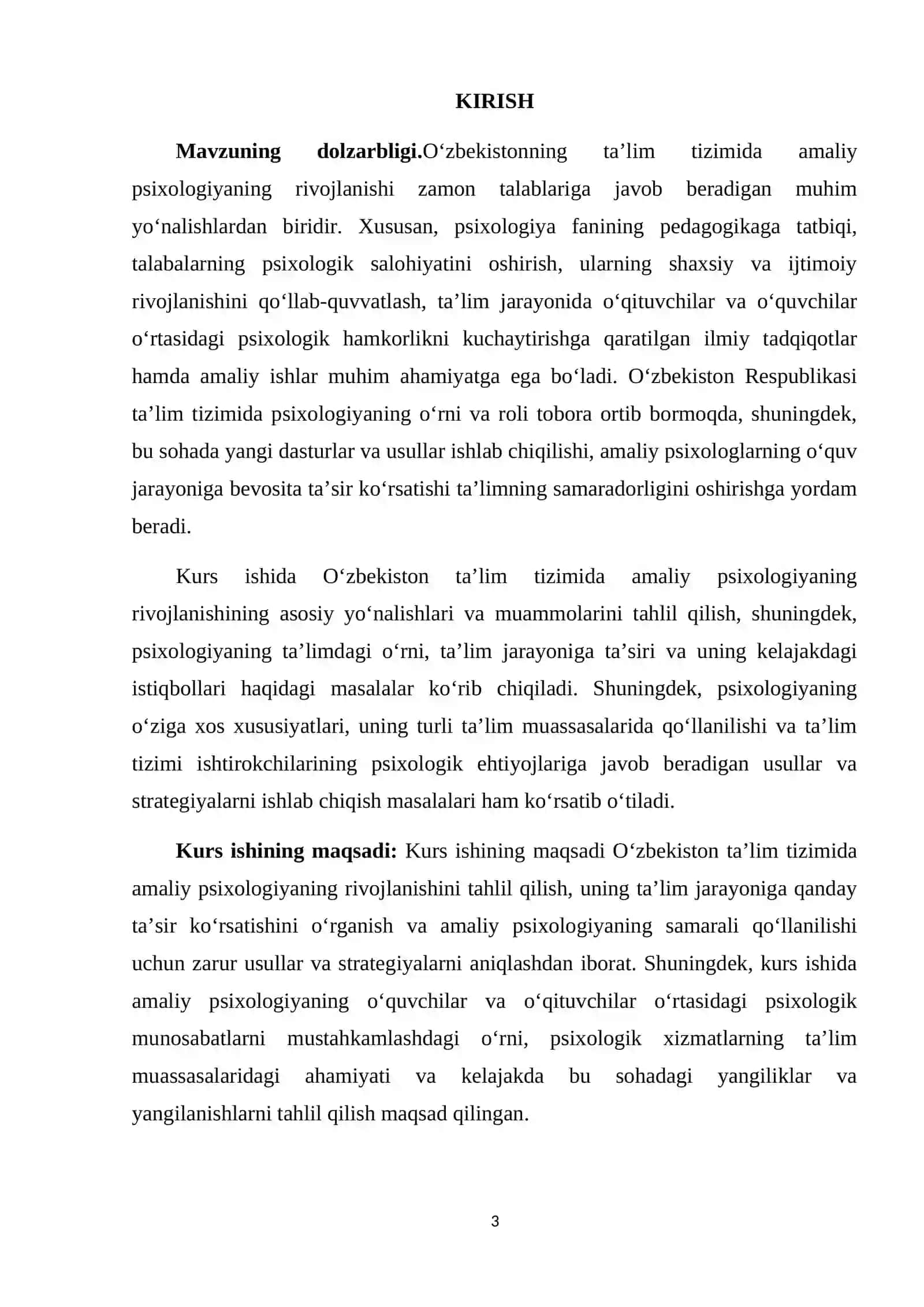 O‘ZBEKISTONDA AMALIY PSIXOLOGIYANI TA’LIM TIZIMIDA RIVOJLANISHI 3