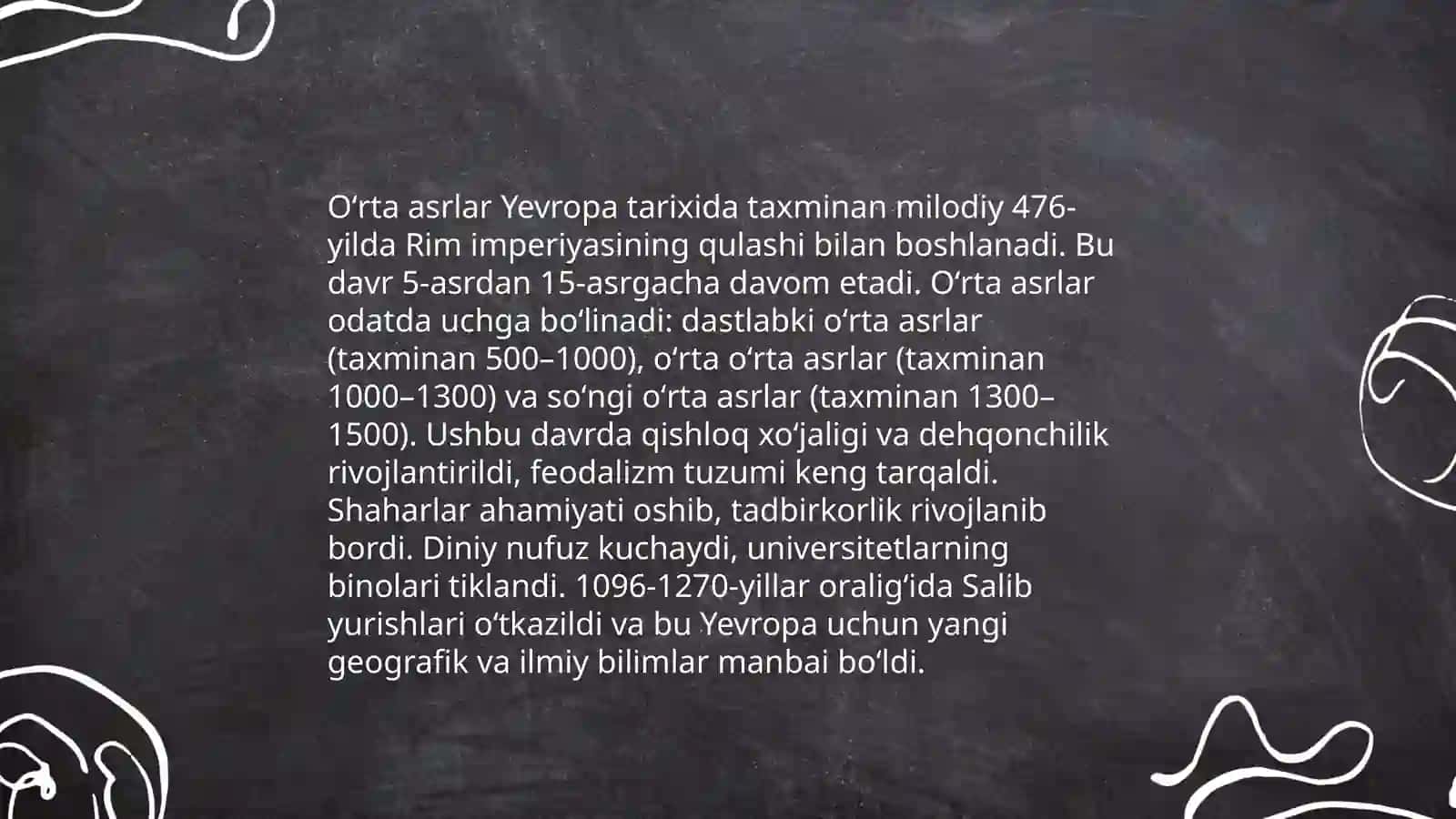 Oʻrta asrlarni davrlashtirish 3
