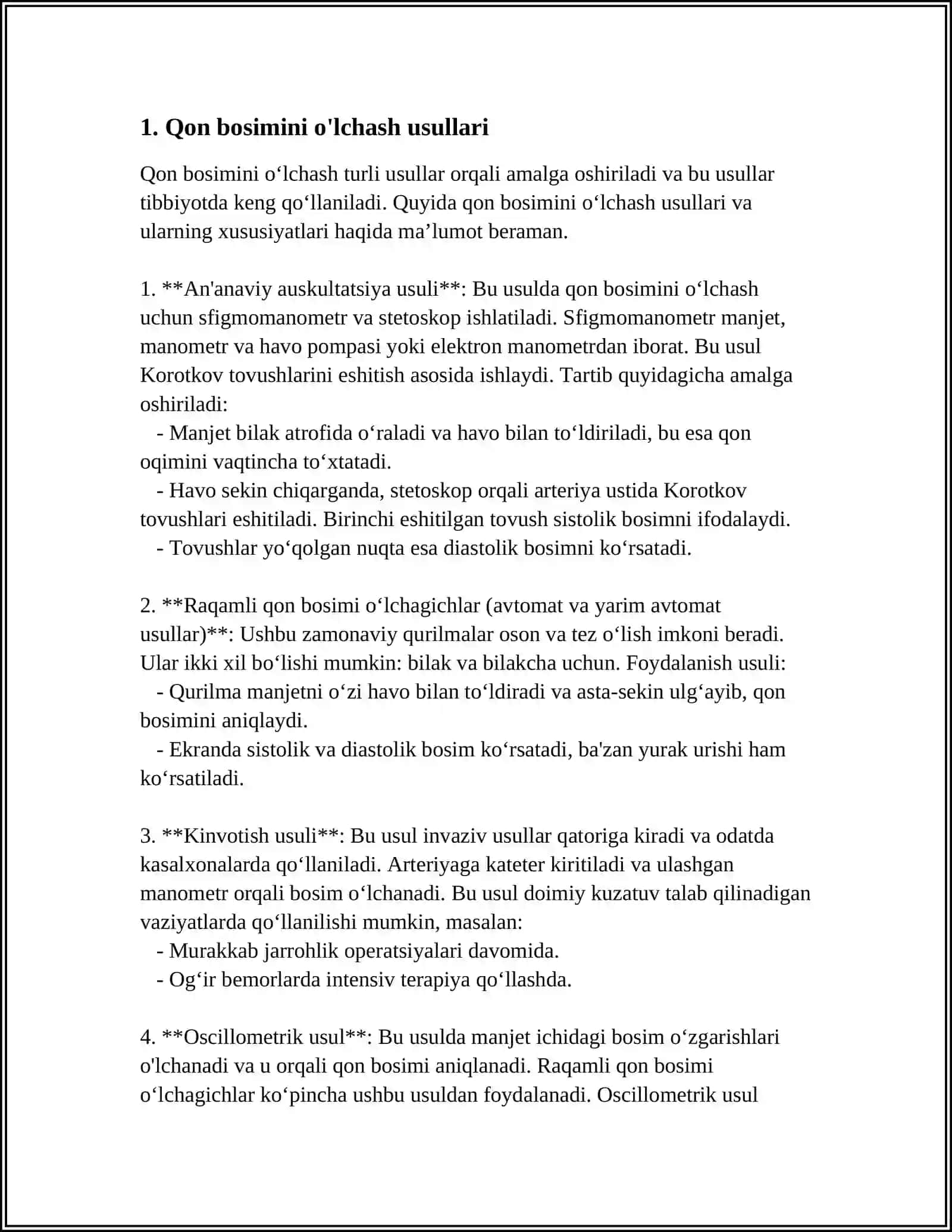 GRUNTGA NISBATAN YUQORI BOSIM MIQDORINI ANIQLASH 3