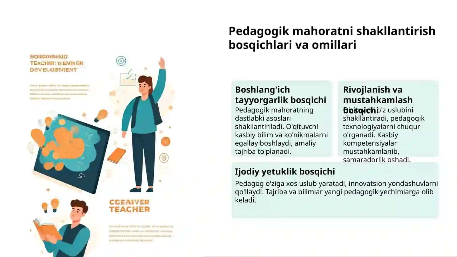 Pedagogik mahorat: o'qituvchi muvaffaqiyati kaliti 3