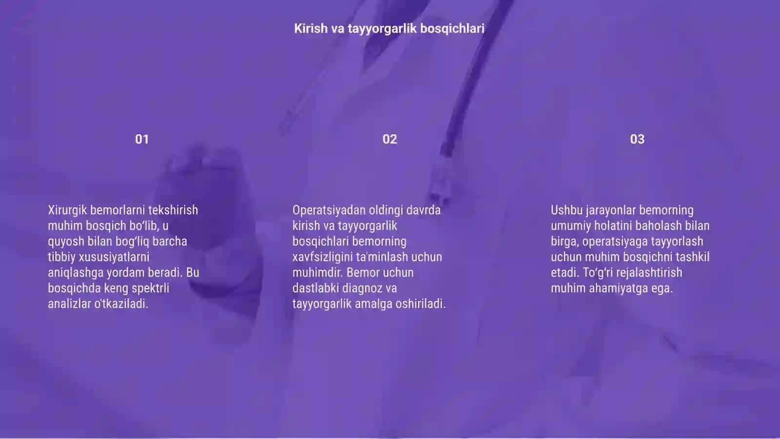 Xirurgik bemorlarni tekshirish. Operatsiyadan oldingi davr 3