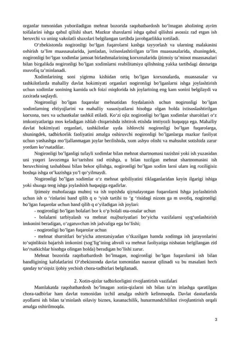 Mehnat bozorida raqobatbardosh bo‘lmagan aholining ish bilan bandligi 3