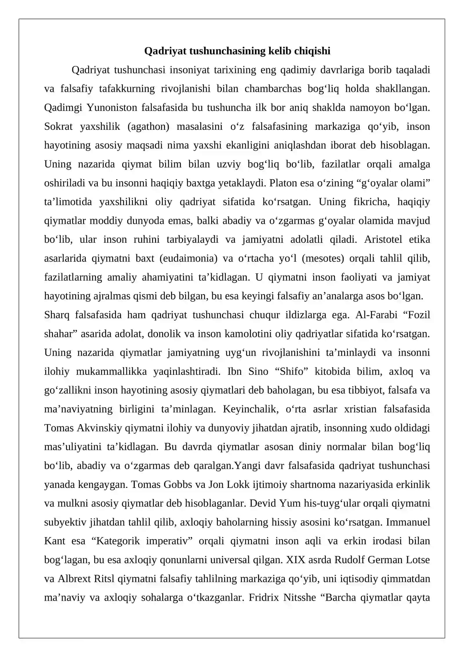 Qadriyat kategoriyasining mohiyati 3