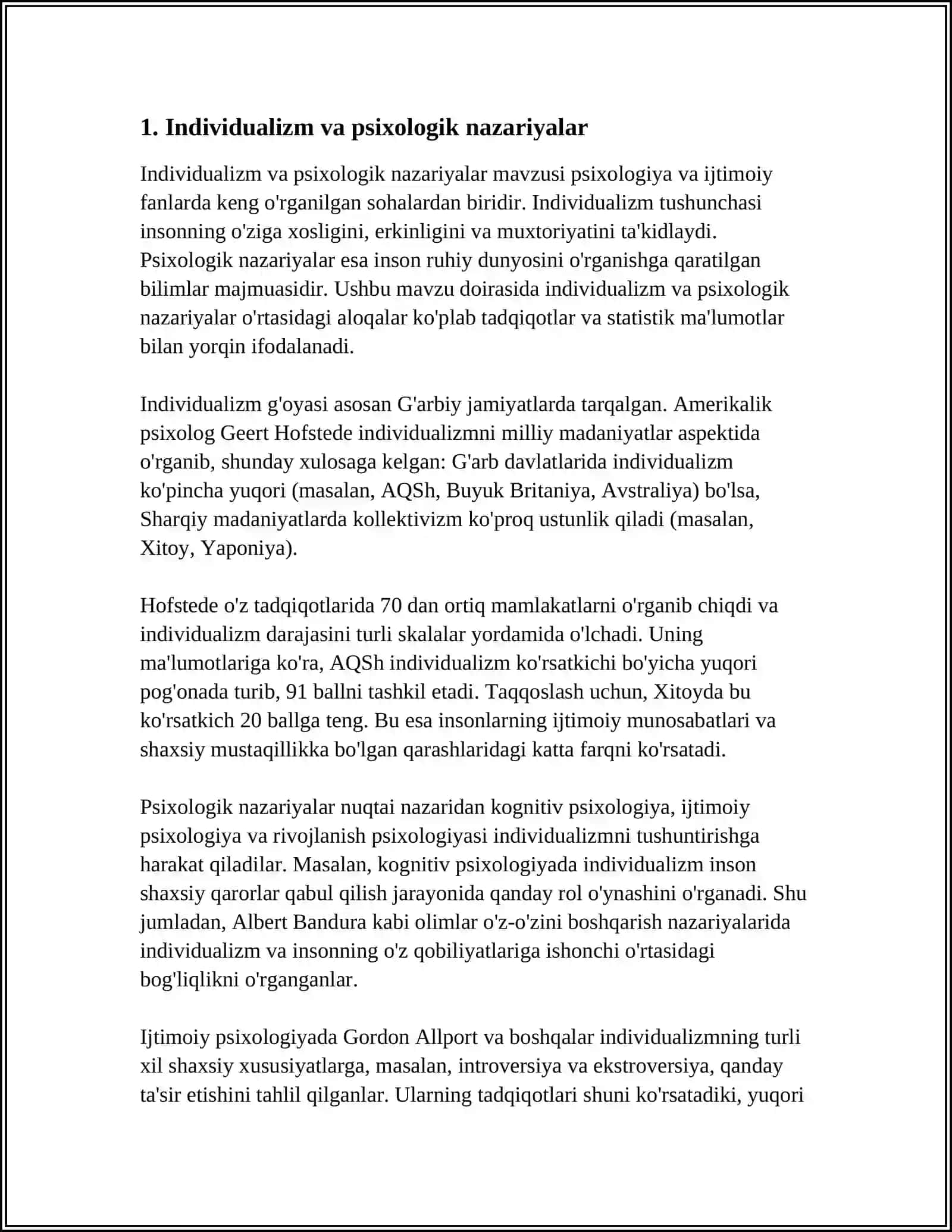 INSON INDIVIDUALLIGINING TURLI PSIXOLOGIK MAKTABLARDA O‘RGANILISHI 3