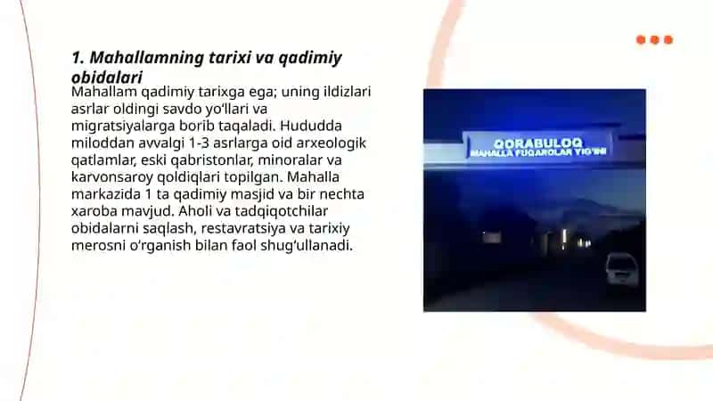 Mahallamning tarixi va qadimiy obidalari 3