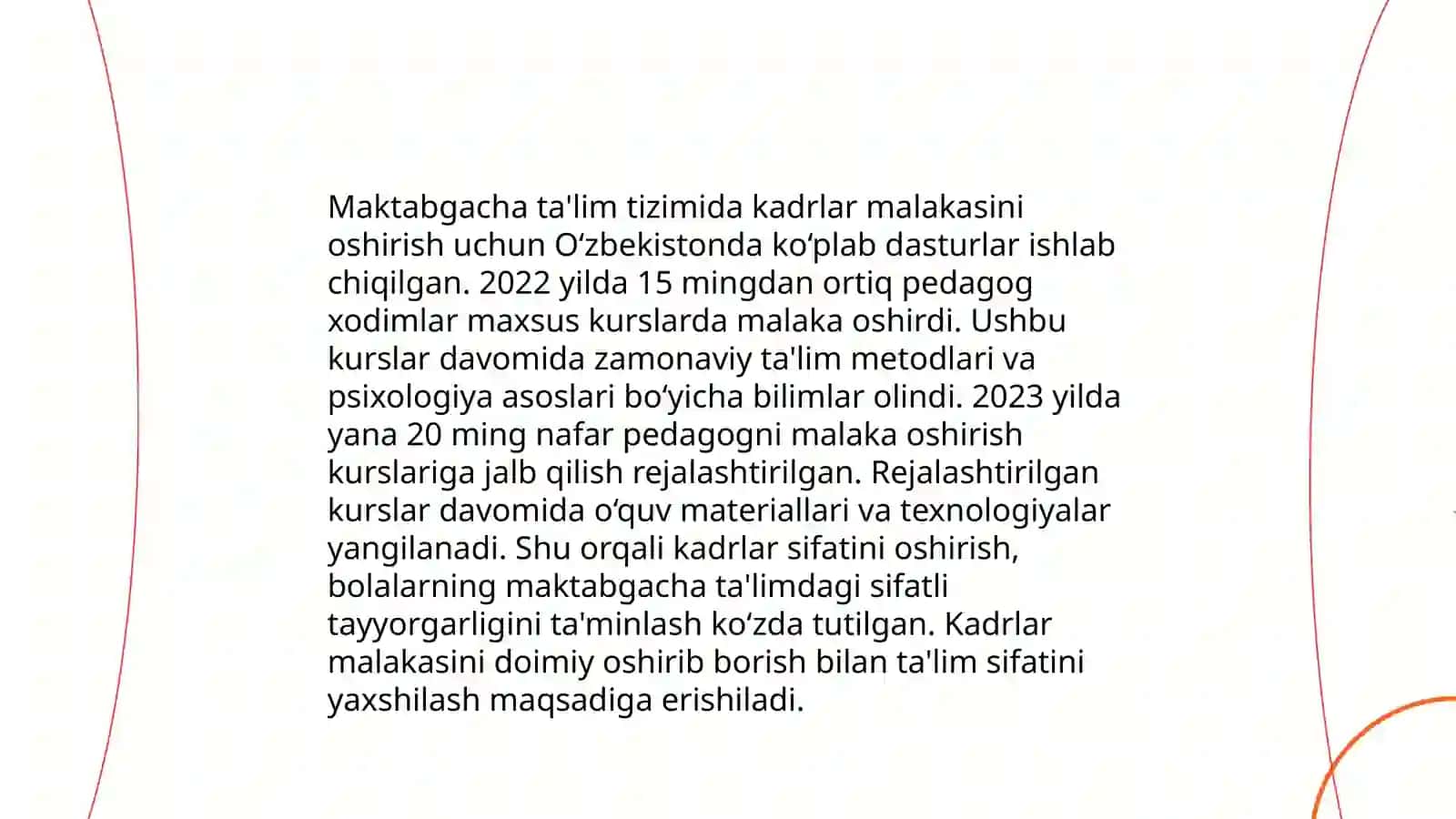 Maktabgacha ta'lim tizimida kadrlar sifatiga e'tibor 3