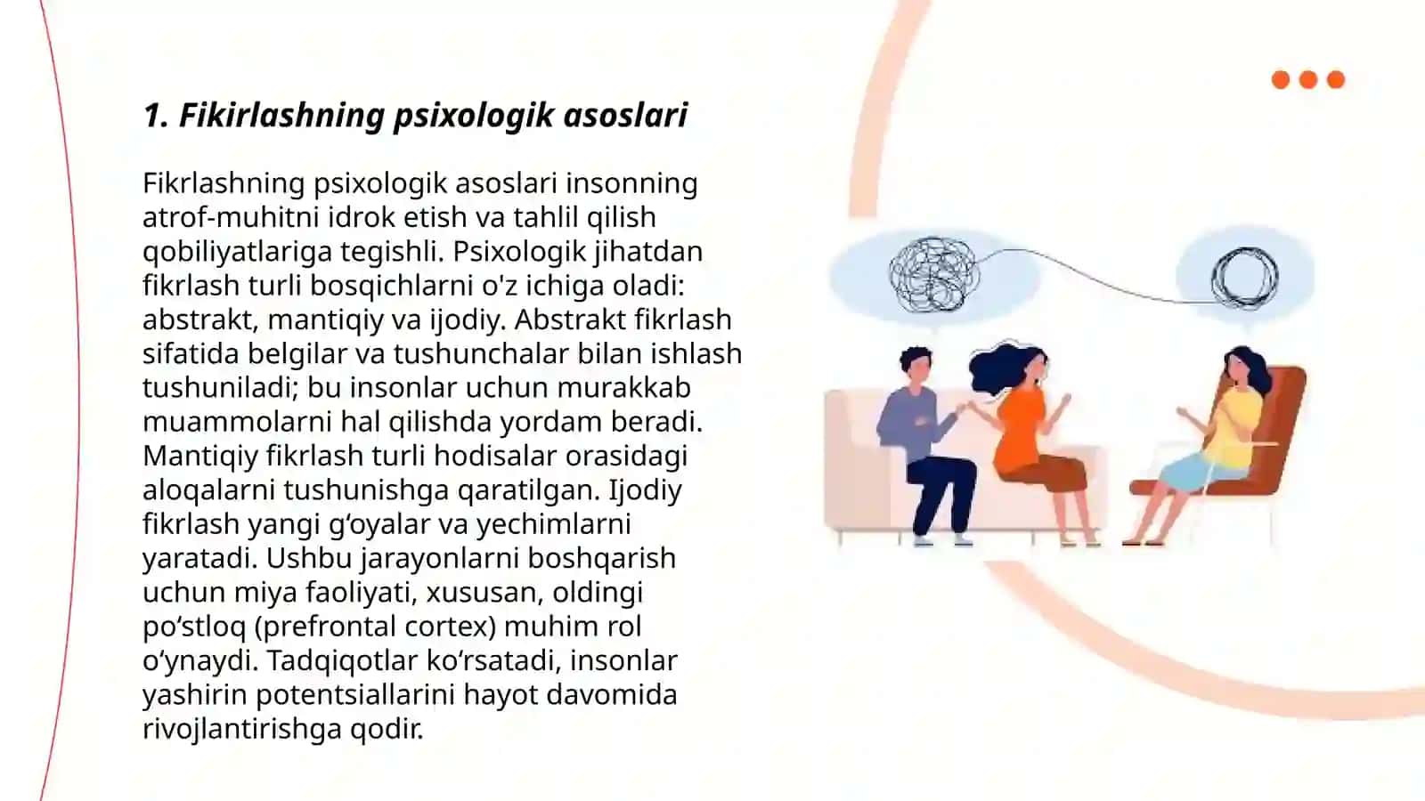 Fikirlash faoliyatning pisixa fizalogiyasi 3