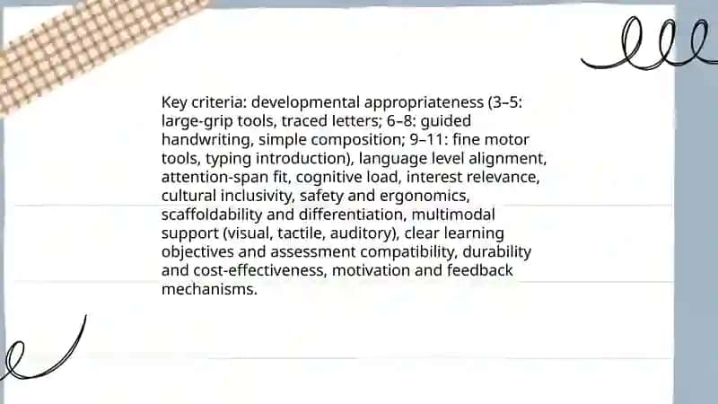 Material selection for writing in teaching young learners 3