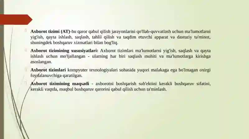 Loyiha boshqaruvi axborot tizimlari 3