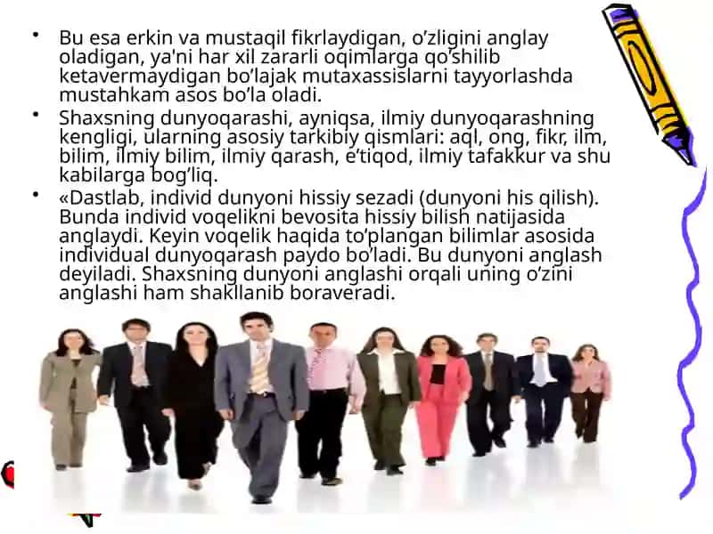 Shaxs dunyoqarashi 3