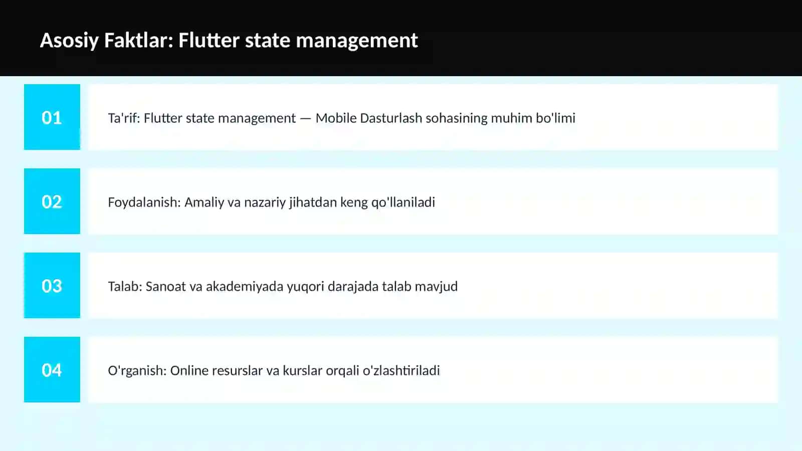 Flutter state management 3