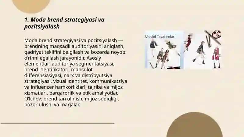 Moda brend strategiyasi va pozitsiyalash 3