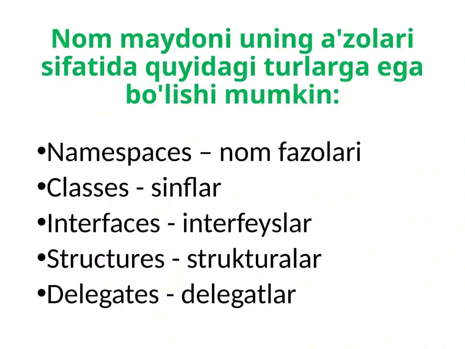 Nomlar fazosi 3
