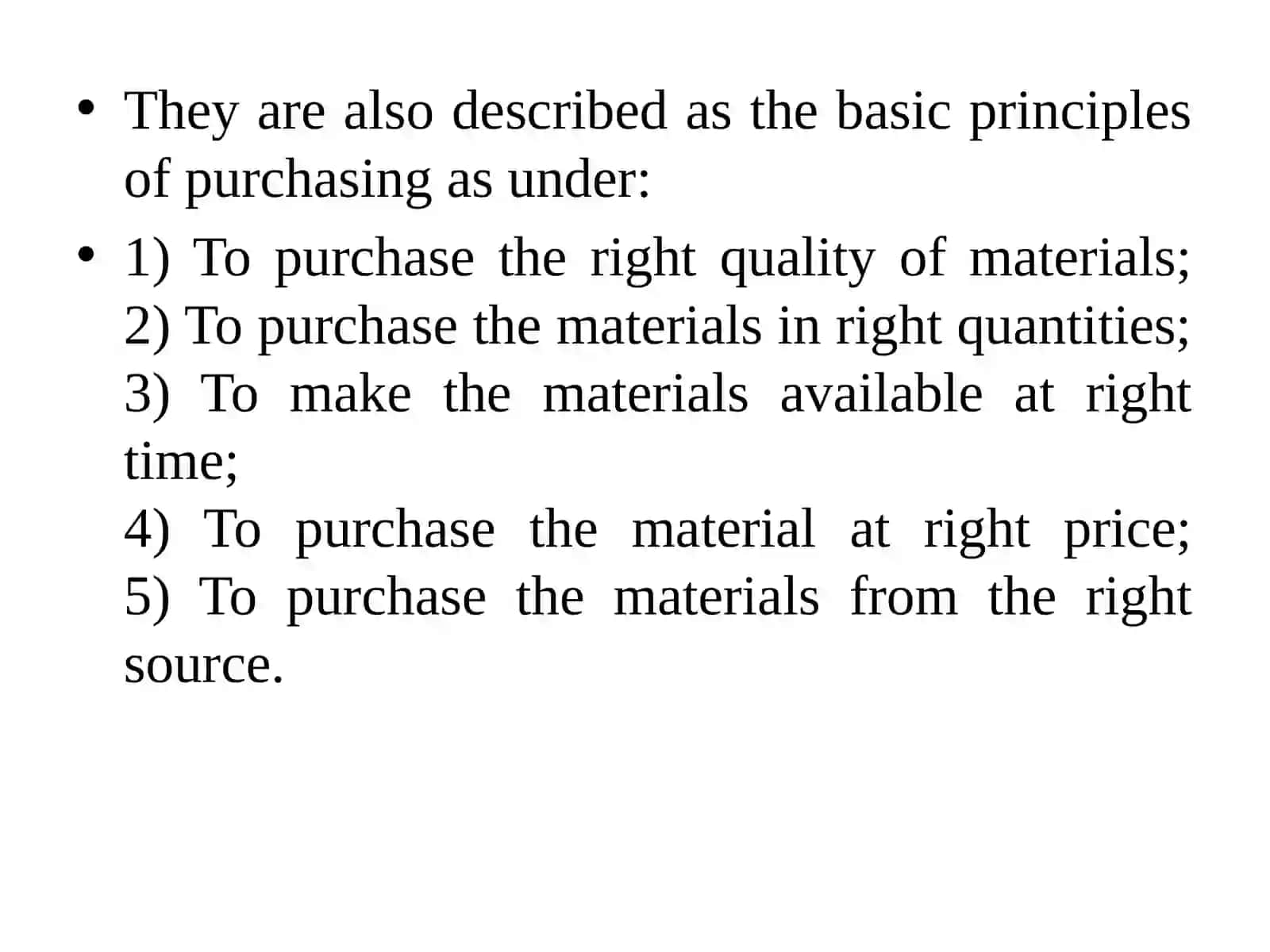 Principles of purchase 3