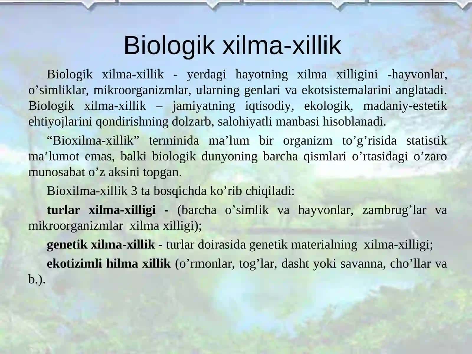 BIOXILMA-XILLIK VAUNNGI MUHOFAZASI 3