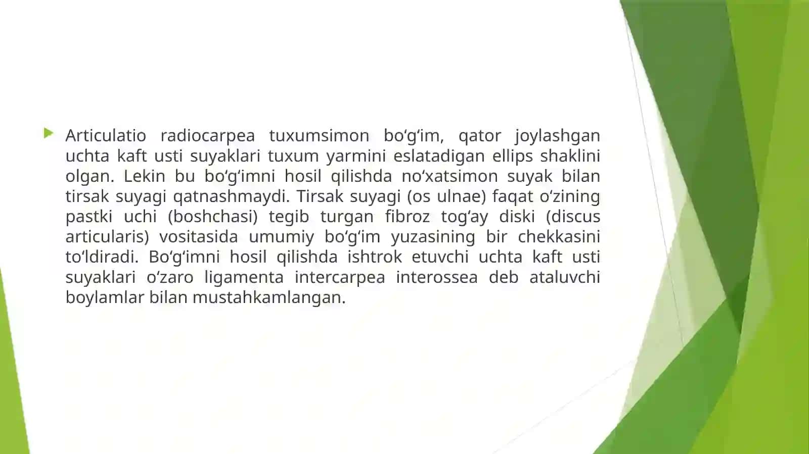 Qoʻlning erkin suyaklari birlashmalari 3
