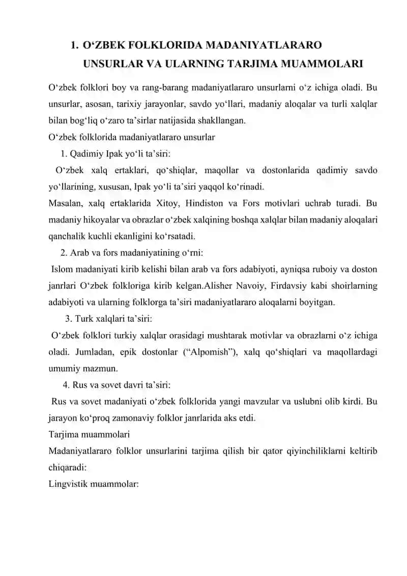 O‘zbek folklorida madaniyatlararo unsurlar va ularning tarjimasi 3